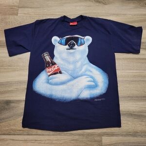 Vintage 1994 Coke Coca Cola Polar Bear Sunglasses TShirt Unisex XL Single Stitch